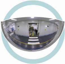 CONVEX SAFETY/SECURITY MIRROR - HALF DOME 900x450mm