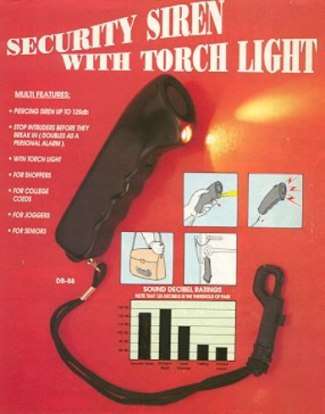 BODYGUARD - Personal hand held security device with torch