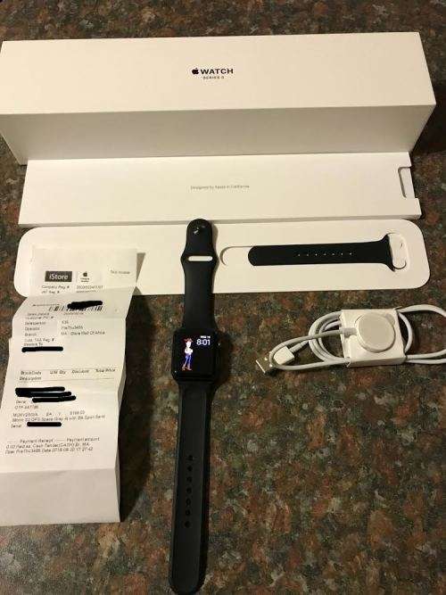 Apple Watch Series 3 38mm Space Grey ***NO RESERVE***