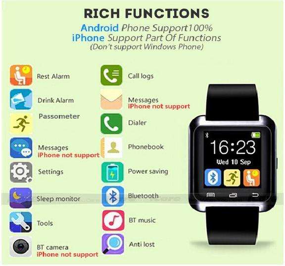 "LOCAL STOCK" U8 SMARTWATCH