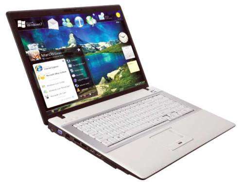 MECER XPRESSION M770CUH CORE i7, 4GB RAM, 17.1" SCREEN, ATI GRAPHICS, 320GB HD, DVD RW, WIN 7 PRO