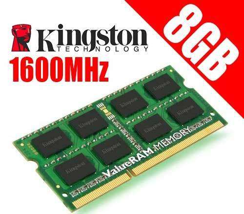 KINGSTON 8GB DDR3 PC3-1600MHz LAPTOP MEMORY RAM