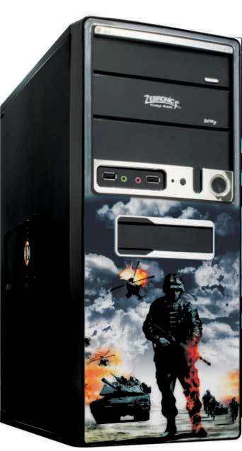 STYLISH 3D DESKTOP PC CORE i3 @ 3.30 GHz, 4GB RAM, 500GB HD, DVD-RW, WIFI, LIC WIN 7 PRO, ETC