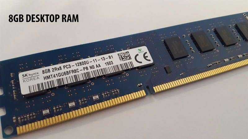 SKHYNIX/ MICRON/SAMSUNG 8GB DDR3 2Rx8 PC3L 12800 DESKTOP MEMORY RAM