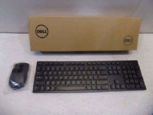 STYLISH & SLIM DELL WIRELESS KEYBOARD AND MOUSE - BLACK, BRAND NEW