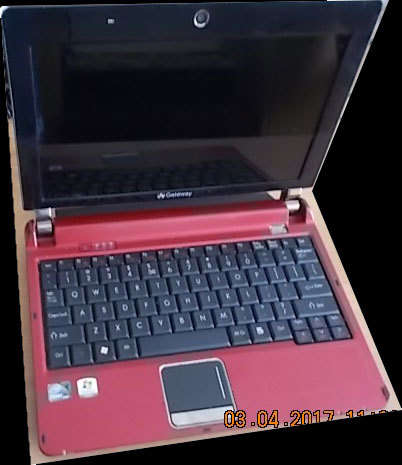 GATEWAY LT2041U NETBOOK 10.1" LED (CHERRY RED), 2GB RAM, 250GB HD, WIN 7 STARTER,WEBCAM, ETC