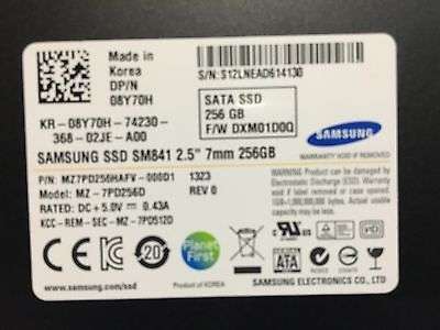 SAMSUNG SSD 256Gb *256GB* 2.5" SOLID STATE DRIVE