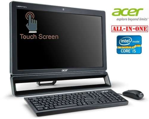 ACER VERITON Z4621G, 23" ALL-IN-ONE CORE i5, 8GB RAM, 500GB HD, TOUCH SCREEN, CAM,WIN 7 PRO