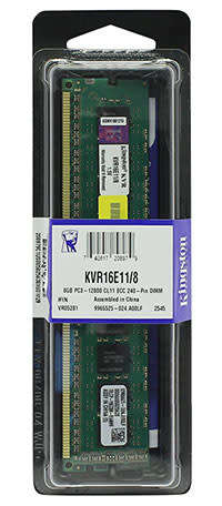 [BARGAIN] KINGSTON 8GB 2Rx8 PC3 12800E-11-13-E3 KVR16E11/8 1.5V DESKTOP MEMORY RAM (NEW)