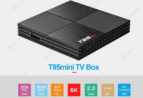 T95 SMART TV BOX, 6K UHD, 2GB,16GB ANDROID 9.0 - NETFLIX, YOUTUBE, SHOWMAX ETC.