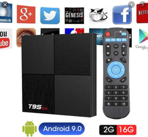 T95 SMART TV BOX, 6K UHD, 2GB,16GB ANDROID 9.0 - NETFLIX, YOUTUBE, SHOWMAX ETC.