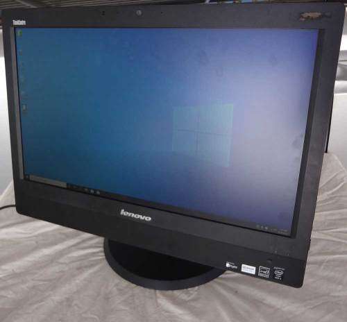 Lenovo all-in-one 23` inch, core i5, 8gb ram, 500gb hd, wifi, dvd-rw, cam, win 10 pro, etc