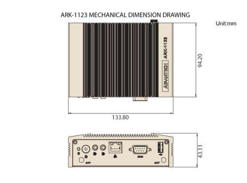 FIRESALE Advantech ARK-1123, mini desktop pc, intel atom cpu  E3825, 4gb ram, 128gb ssd, win 11 pro