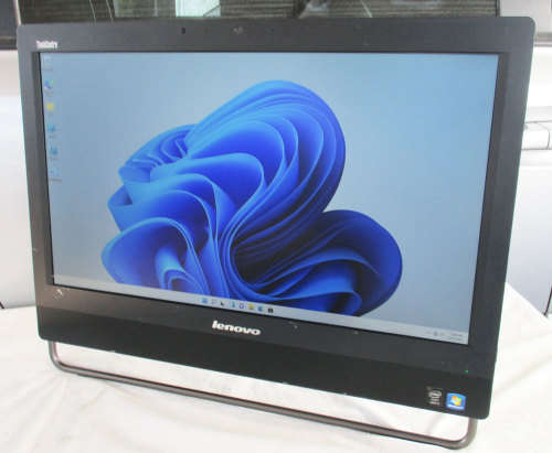Lenovo m93z ,  all-in-one 23 inch, intel core i5, 8gb ram, 500gb hd, dvd-rw,cam, win 11 pro, etc