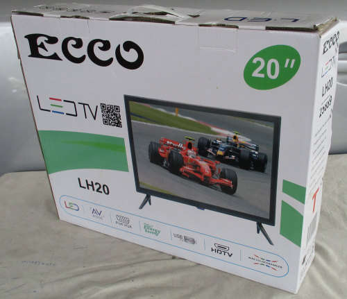 Ecco LED TV, Model LH20K, 20`, HDMI, VGA, RF, AV, USB 2.0, PC Audio Input