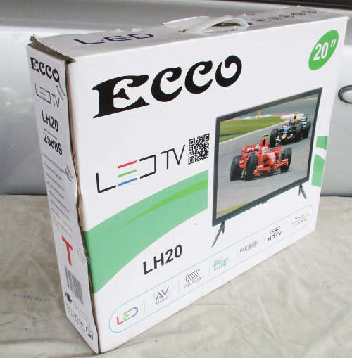 Ecco LED TV, Model LH20K, 20`, HDMI, VGA, RF, AV, USB 2.0, PC Audio Input