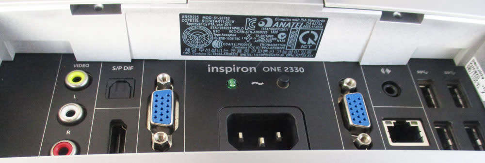 dell ins 2330, all-in-one 23 inch, intel core i5 , 8gb ram, 1tb hd, dvdrw, vga wifi, win 11 pro, etc