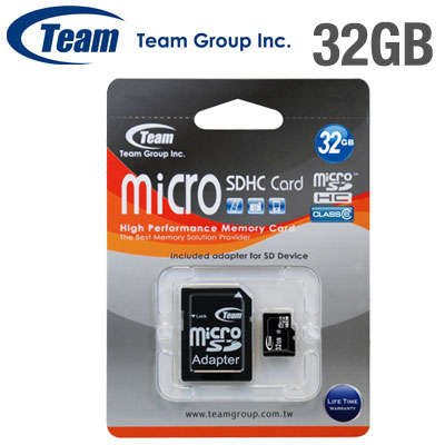 *GENIUNE* TEAM 32GB MICRO {CLASS 4} SDHC MEMORY CARD WITH SD ADAPTER (BRAND NEW)
