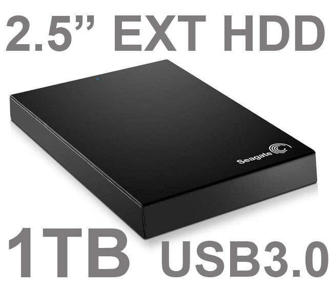 Seagate 1TB 2.5" USB 3.0 External Hard Drive (Brand New)