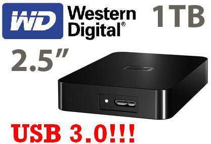Western Digital Elements 1TB 2.5" USB 3.0 Ext Drive