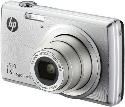 HP s510 16.0 MP DIGITAL CAMERA WITH 5X OPTICAL ZOOM, RECHARGABLE BATTERY (BRAND NEW)
