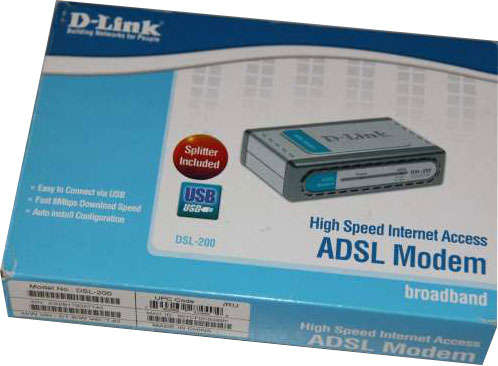 DLINK DSL200 USB BROADBAND ADSL MODEM (BRAND NEW)
