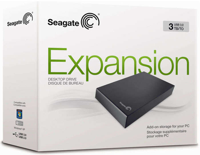 Seagate Expansion 3TB 3.5" Fastest USB 3.0 External Hard Drive (Brand New)
