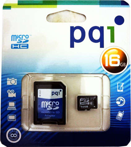 PQ1 16GB CLASS 4 MICRO SD MEMORY CARD WITH SD ADAPTER