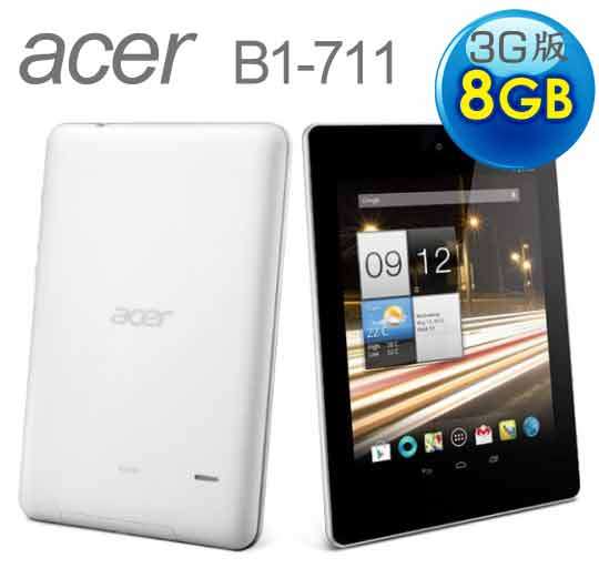 ACER ICONIA B1-711 8GB WiFi + 3G, 7" Tablet PC (BRAND NEW)