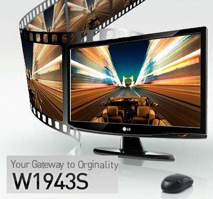 LG FLATRON **19INCH** WIDE SCREEN LCD DISPLAY