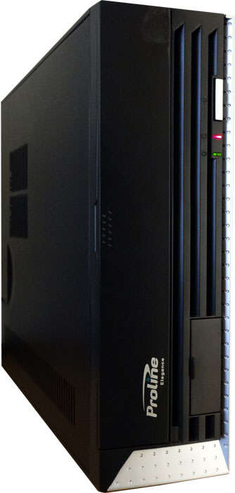 PROLINE SLIM CASE DESKTOP PC CORE i3 @ 3.30 GHz, 4GB RAM, 500 HD, DVD-RW, LIC WIN 7, ETC