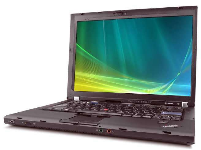 LENOVO T61 CORE 2 DUO @ 1.80GHz,160GB HD,2GB RAM,DVD,WiFi, BLUE TOOTH,WIN VISTA BUS, NIGHT LIGHT,ETC