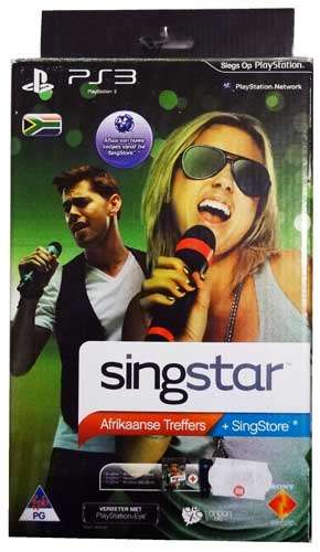 PLAYSTATION 3 (PS3) SING STAR GAME WITH 2 WIRELESS MICROPHONE AFRIKAANSE TREFFERS:(AFRICANS HITS)