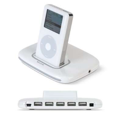 BELKIN TUNE SYNC IPOD DOCK & 5 PORT USB HUB (BRAND NEW)