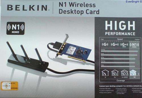 BELKIN N1 *LONG RANGE* WIRELESS PCI DESKTOP CARD (BRAND NEW)