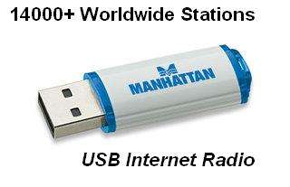 MANHATTAN INTERNET RADIO, 14000+ WORLDWIDE STATIONS (BRAND NEW)