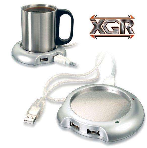 XGR COFFEE WARMER WITH 4PORT USB HUB (BRAND NEW)