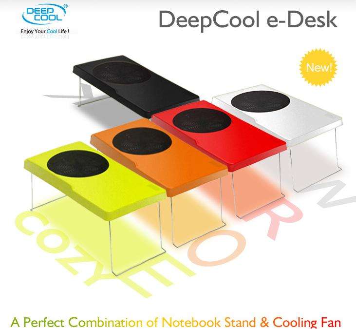 DEEP COOL LAPTOP E-DESK AND COOLING FAN (BRAND NEW)