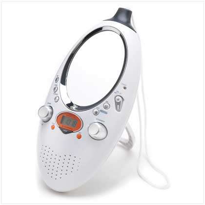 TELEFUNKEN SHOWER FM/AM RADIO WITH BUILTIN MIRROR AND ALARM CLOCK (BRAND NEW)