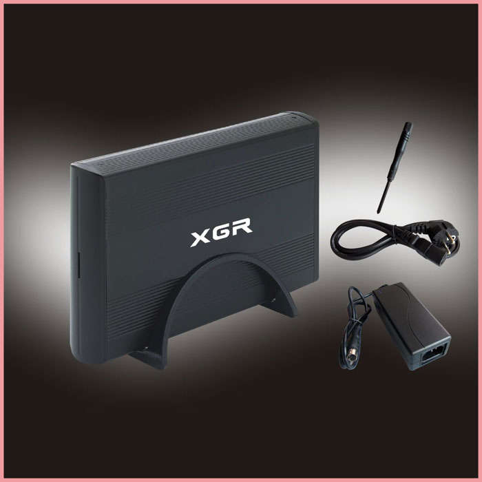 XGR 3.5" SATA HARD DISK ALUMINIUM ENCLOSURE (SUPPORTS UPTO 1.5TB HARD DISKS)