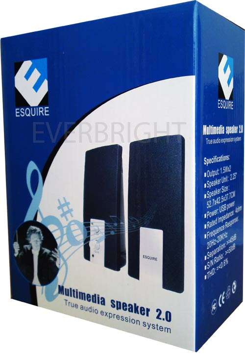 ESQUIRE 2.0 MULTIMEDIA USB POWERED SPEAKERS (BRAND NEW)