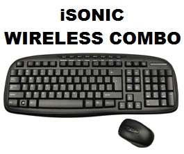 iSONIC 2.4GHz WIRELESS MULTIMEDIA KEYBOARD AND MOUSE COMBO (BRAND NEW)