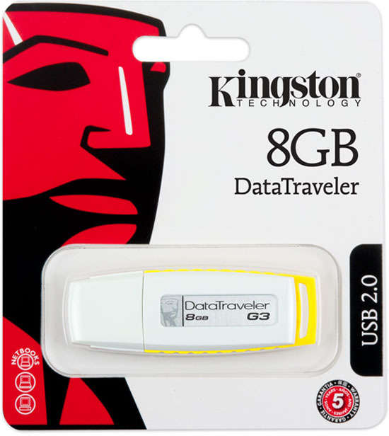 *GENIUNE* KINGSTON 8GB GEN 3 DATA TRAVELLER FLASH DRIVE (BRAND NEW)