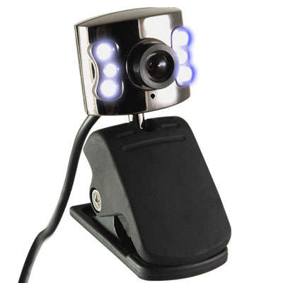 iSONIC 6 LED WEDCAM WITH MIC / VOLUME CONTROL, VIDEO, IMAGE CAPTURE (BRAND NEW)