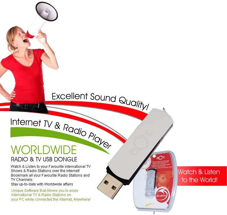 iSONIC INTERNET RADIO & TV STATIONS FROM ALL OVER THE WORLD (BRAND NEW)