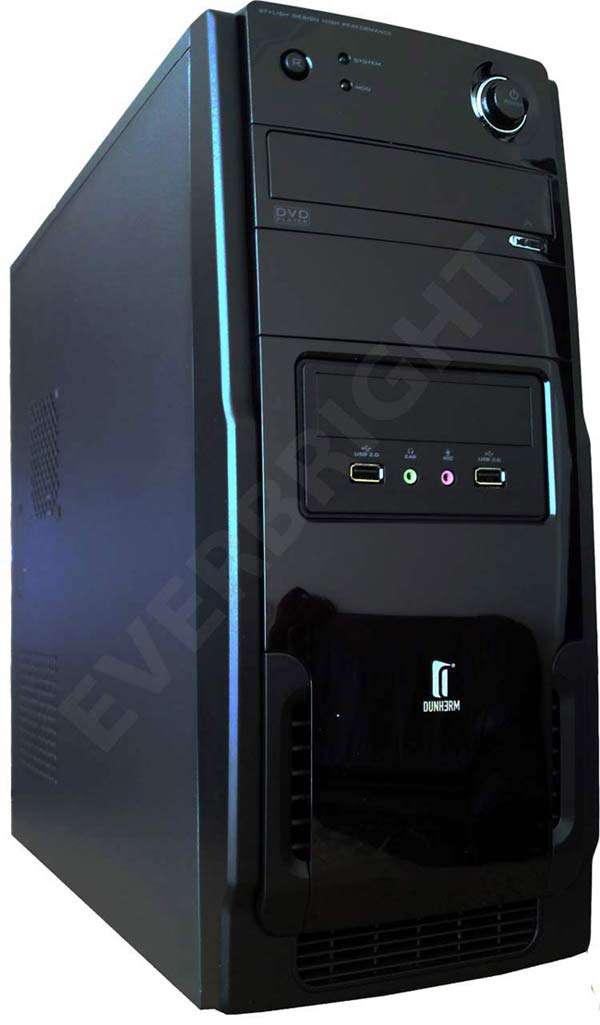 DUNHERM GAMING PC CASING WITH 450WATTS POWER SUPPLY, FRONT USB PORTS ETC *BRAND NEW*