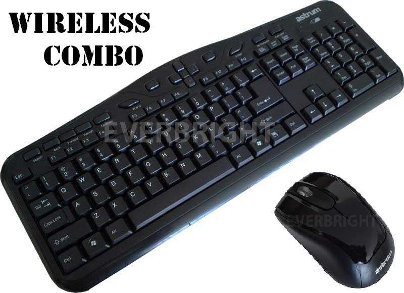 ASTRUM 2.4GHz WIRELESS MULTIMEDIA KEYBOARD AND MOUSE COMBO (BRAND NEW)