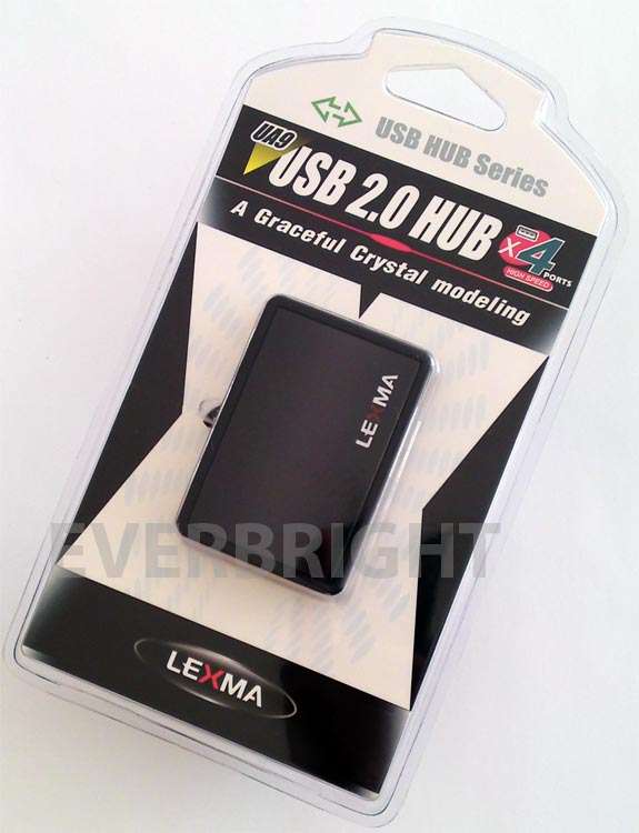 LEXMA HI-SPEED USB 2.0 4-PORT COMPACT HUB (BRAND NEW)