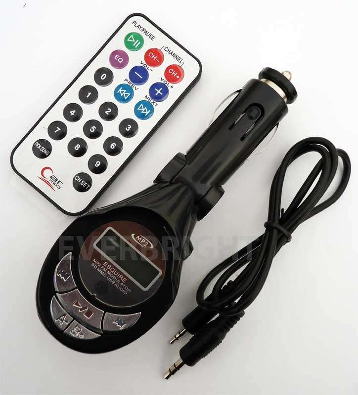 Esquire Car MP3 Player FM Transmitter with SD Slot and IR Remote (BRAND NEW)