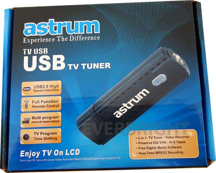 ASTRUM USB TV TUNER WITH REMOTE, RECORD TV PROGRAMES & CONVERT PC INTO TV (BRAND NEW)